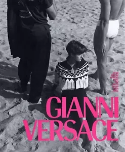 1989 Versace Gianni Linda Evangelista moda playa 1 página anuncio de revista - Imagen 1 de 1