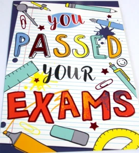 Prüfungskarte bestanden. Glückwunschmotiv. Silverline Karten. (SL24) - Bild 1 von 4