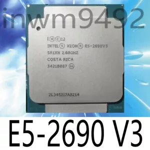 Intel Xeon E5-2690 V3 SR1XN 2.6Ghz 12-Core LGA 2011-3 Server CPU Processor - Picture 1 of 1