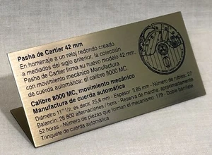 Distribuidor de tienda de ventanas CARTIER pantalla Pasha de Cartier 42 mm Cal 8000 MC FABRICANTE DE EQUIPOS ORIGINALES / - Imagen 1 de 3