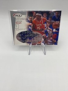 2001 Sage Auto Silver 13/70 Damone Brown #A7 Auto Numbered Autograph Basketball