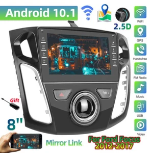 Car Radio Stereo Kit For 2012-2017 Ford Focus 8" Touch Screen BT GPS + Carplay - Picture 1 of 12