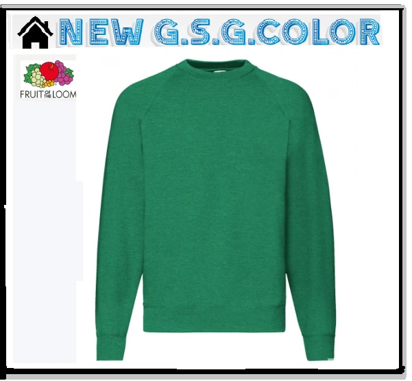 Suéter Hombre Sudadera Con Mangas Raglán FRUIT OF THE LOOM - Imagen 1 de 1