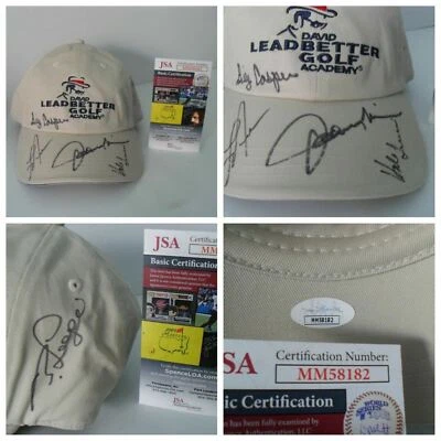 Bernhard Langer Hale Irwin B. Casper Johnny Miller L. Nelson 签名帽子 JSA 正品证书  — 第 1/4 张图片