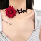 Rose Flower Collar Necklace Statement Jewelry For Women Teens Girls