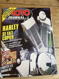 MOTO JOURNAL 768 HARLEY DAVIDSON 1340 Low Rider KAWASAKI KLR 600 SUZUKI VS 1400 - Picture 1 of 2