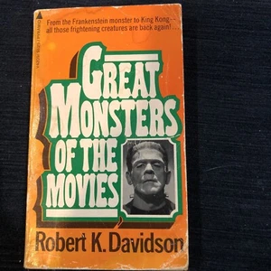 GREAT MONSTERS OF THE MOVIES TASCHENBUCH PB 1978 ROBERT DAVIDSON FRANKENSTEIN KONG - Bild 1 von 2