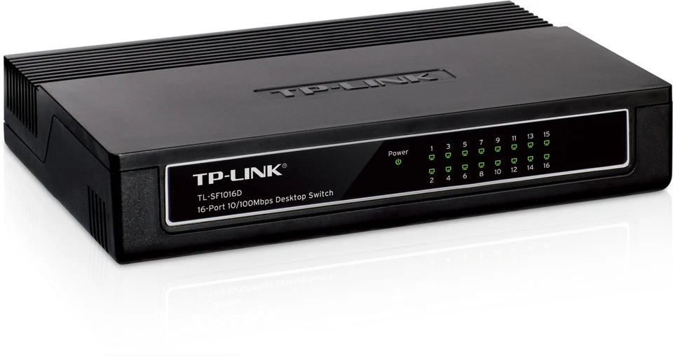 TP-Link TL-SF1016D (16 Ports - 10/100 RJ45) Ethernet-Schalter