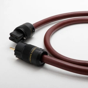 OFC Power Cable Supply Mains Gold-plated EU Schuko Plug C19 20A Female Connector - Picture 1 of 9