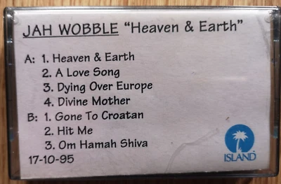 Jah Wobble - Heaven & Earth - PROMO Cassette - Island / Chop Em Out - UK 1995 - Image 1 of 4