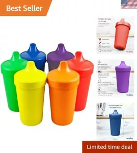 Lightweight and Durable 10 Oz Sippy Cups for Toddlers - 6 Pack Party Essential - Picture 1 of 11