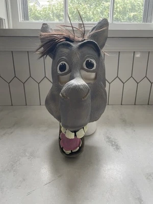 Funny Donkey Head Mask Shrek Movie Halloween Costume Party Horse Face Cosplay - Image 1 of 4
