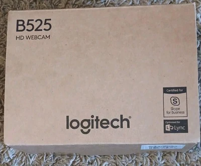 Logitech B525 720p HD Auto-Focus Foldable USB Webcam Camera - New In Box - Image 1 of 3