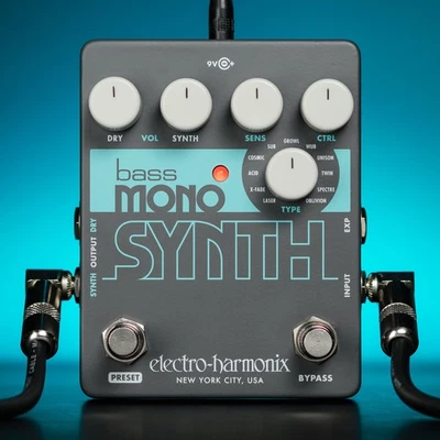 Electro-Harmonix Bass Mono Synth Analog-Style Synth for Bass Guitar - Image 1 of 4