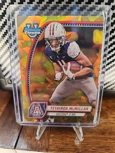 2024 Bowman Chrome U Sapphire - rifrattore oro #170 Tetairoa McMillan /50 (RC) - Foto 1 di 3
