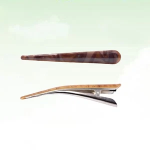  2 Pcs/Pack Duckbill Clip Horn Hair Barrettes Beauty and Hairdressing - Picture 1 of 11