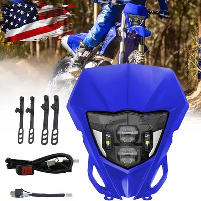 Interruptor de manillar de faro LED + arnés de cableado para Yamaha 2013-2023 WR450F WR250F Foto 1 de 4