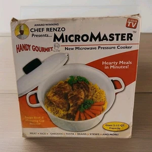 Micromaster Microwave Pressure Cooker/Steam 2.5 Qt Meals in Minutes, Seen On TV - Picture 1 of 4