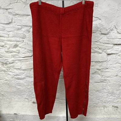 Wilson True Vintage 50s 60s Fleece Sweatpants Wrestling Boxing Warmup Red Fleece - Image 1 of 4
