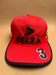 Vintage Ferrari Michael Schumacher F1 Cap - Red DEKRA #3 Hat 90s - Authentic For - Picture 1 of 6