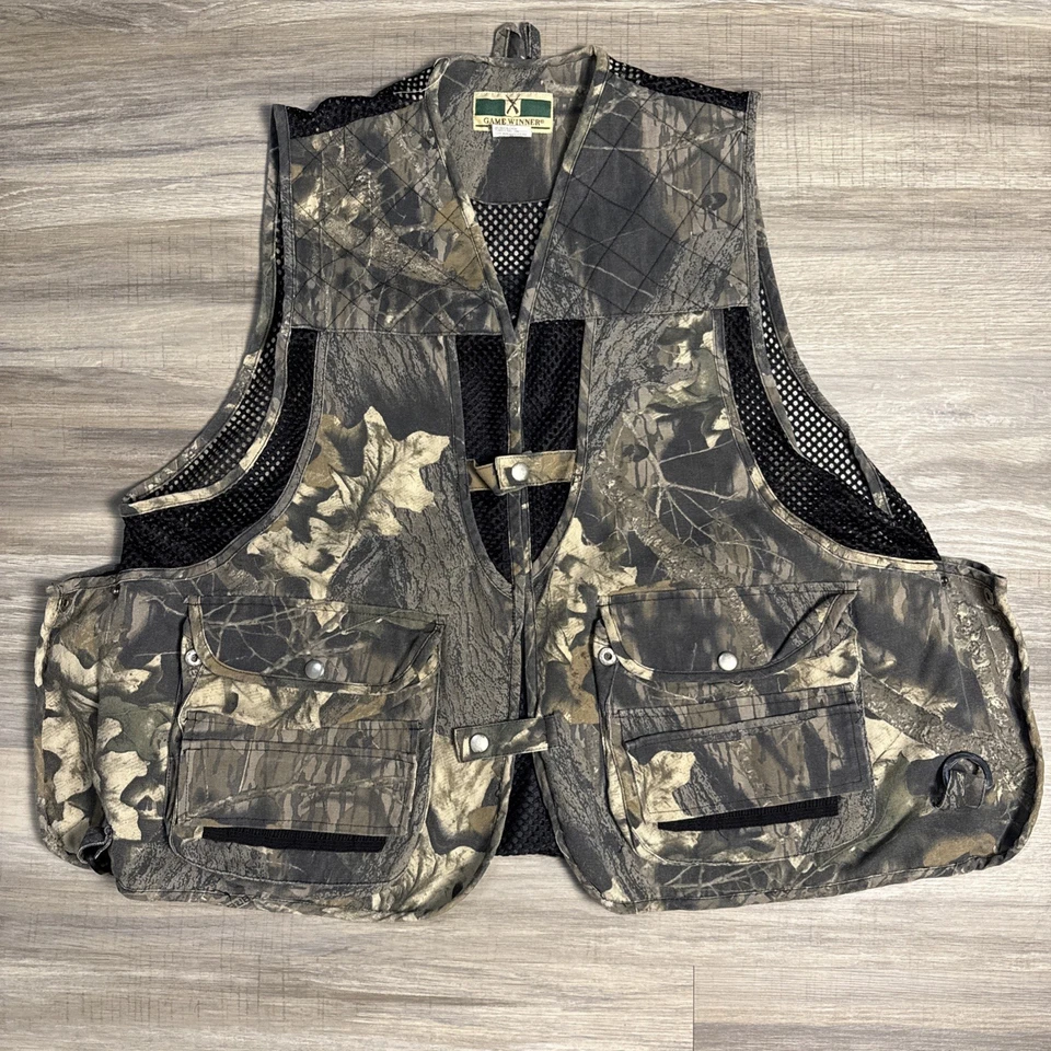 Game Winner Size L Hunting Sportswear Camouflage Camo Vest Game Pocket Pouch - Image 1 of 4