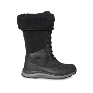 BOTAS MUJER UGG ADIRONDACK TALL III CUERO NEGRO NEGRO TALLA US 12/UK 10 NUEVAS - Imagen 1 de 6
