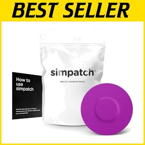 25-Pack Waterproof Hypoallergenic Adhesive Patches for CGM Sensors in Purple - Picture 1 of 9