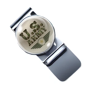 U.S. Army Military Money Clip | Patriotic Glass Cabochon Money Clip - Picture 1 of 4