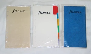 3 Vintage 1980s Filofax Personal Organizer Envelopes Tabs Dividers - Picture 1 of 3