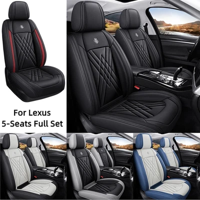 For Lexus RC200 RC300 LX570 LX470 5Seat Full Coverage PU Leather Car Seat Covers - Image 1 of 4