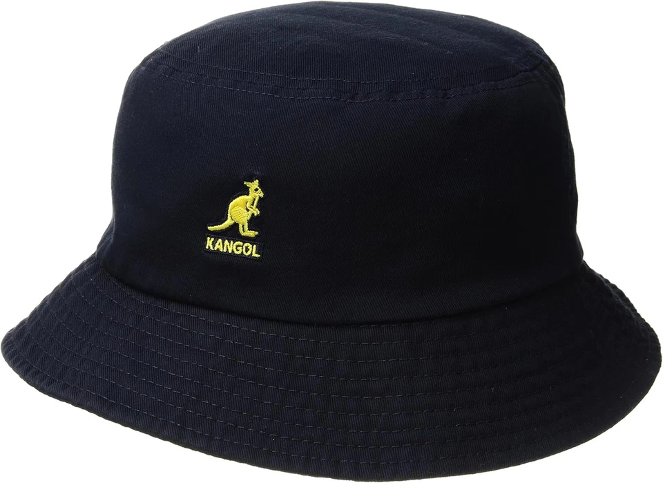 Kangol Navy Blue Washed Bucket Hat Unisex Size Medium 12113