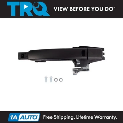 TRQ Front Right Exterior Door Handle Black For 2007-2012 Nissan Sentra Foto 1 de 4