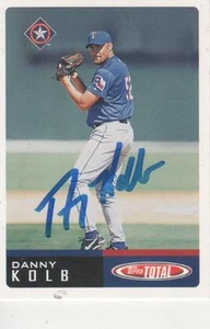 DANNY KOLB FIRMADO 2002TOPPS TOTAL #971 - TEXAS RANGERS - Imagen 1 de 1