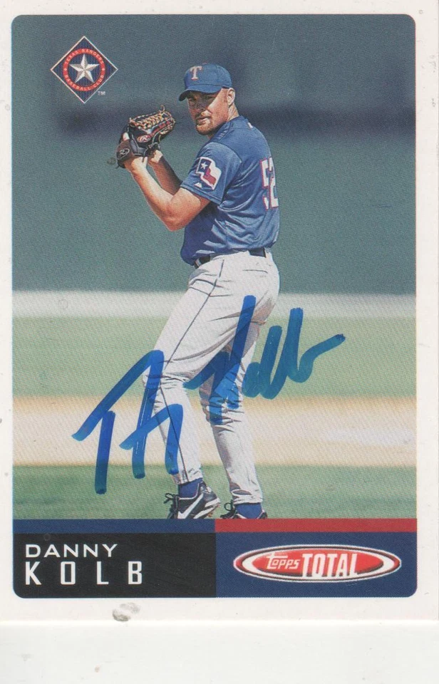 DANNY KOLB SIGNED 2002TOPPS TOTAL  #971 - TEXAS RANGERS - Image 1 of 1