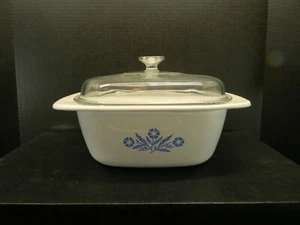Corning Ware Blue Cornflower 4 qt Dutch Oven Roaster Casserole Dish - Picture 1 of 8