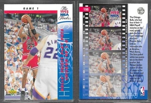 Upper Deck NBA 1993 #198 Michael Jordan Chicago Bulls Finals 1st Game Card - Picture 1 of 1