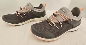 Vionic London WALKING-SNEAKER DAMEN GRÖSSE 8,5 GRAU Bungee-Schnürung Mesh-Obermaterial - Bild 1 von 11