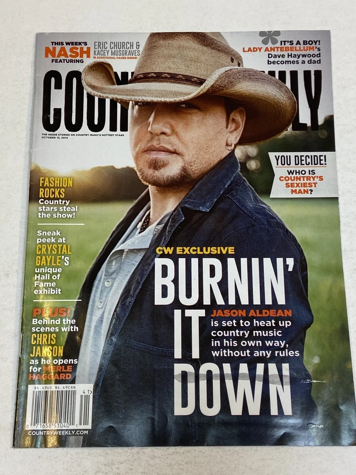 Nash Country Weekly Magazine Oct 2014 Jason Aldean Lady Antebellum Eric Church - Image 1 of 1