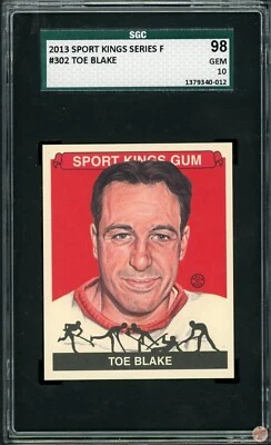 2013 SPORT KINGS TOE BLAKE #302 SGC GEM 10 POP 1 (012) - Image 1 of 2