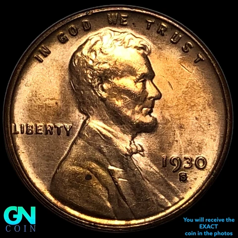 1930 S Lincoln Cent Wheat Penny    #E8620 Cover