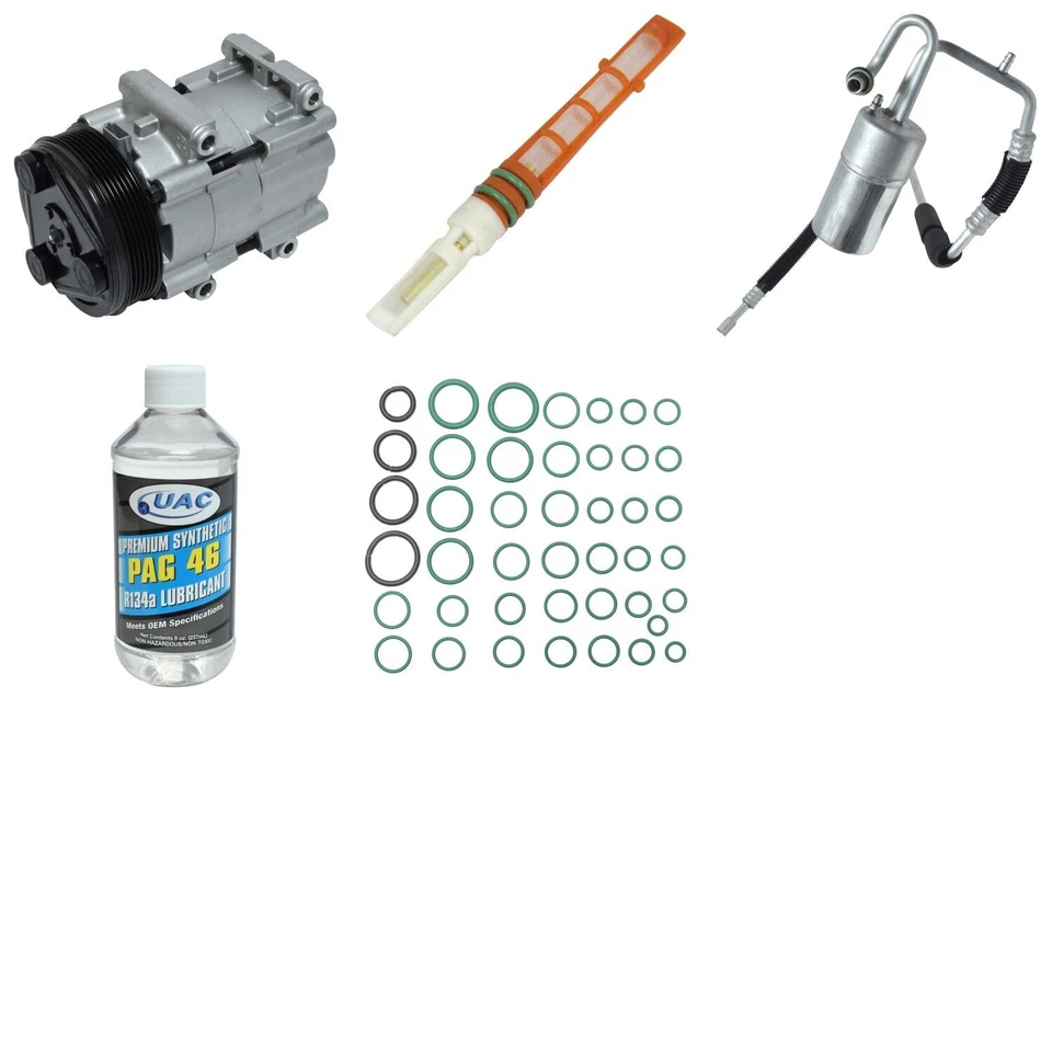 Kit de compresor de aire acondicionado para Ford Taurus 1994-1995 3,8 L V6 gas ohv UAC Foto 1 de 1