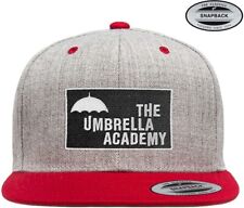 Umbrella Academy Premium Snapback Cap Heather-Grey-Red