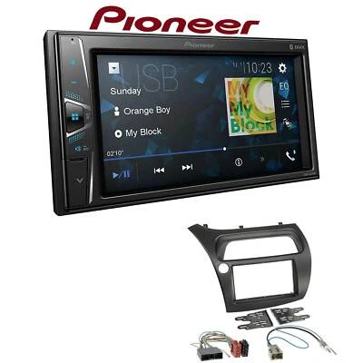 Pioneer Autoradio Bluetooth Touchscreen für Honda Civic VIII 2006-2012 schwarz - Bild 1 von 4
