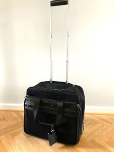 Montblanc Trolley Case Travel Bag On-Board 2 Wheels Pull Along Overnight - Picture 1 of 12