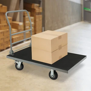 Extra Large Platform Truck Cart, Heavy Duty Push Cart, Foldable Flat Dolly Cart - Picture 1 of 15