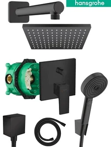 Hansgrohe empotrado Metropol negro grifo de ducha ducha de lluvia sistema de ducha black - Imagen 1 de 16