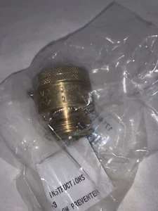 CASH ACME 17148-0000LF Vacuum Breaker,3/4 in.,FNPT x MNPT,Brass - Picture 1 of 9