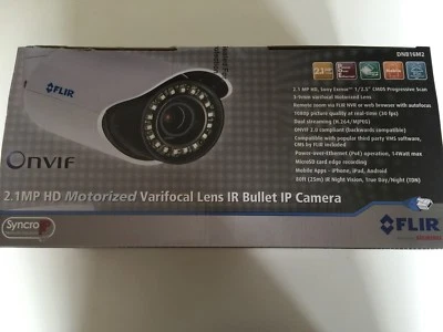 DIGIMERGE Flir DNB16M2 2.1MP HD Lente VF Motorizada IR Bullet Cámara IP ¡NUEVA! Foto 1 de 4