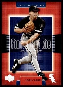 2003 Upper Deck Finite David Sanders Rookie 1091/1299 Chicago White Sox #223