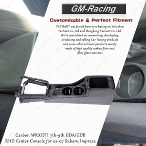 Consola central de carbono RHD WRX/STI 7º-9º GDA/GDB RHD para 02-07 Subaru Impreza - Imagen 1 de 21